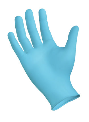 Sempermed INIPFT104 SemperGuard Nitrile Glove, Powder-Free, Large, Blue