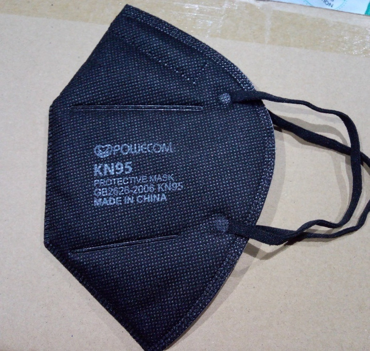 Black Powecom KN95 Facemask Respirator