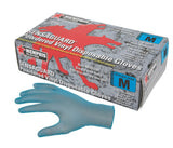MCR Safety 5030 SensaGuard Vinyl Disposable Industrial Food Service Grade Powdered Gloves - Blue